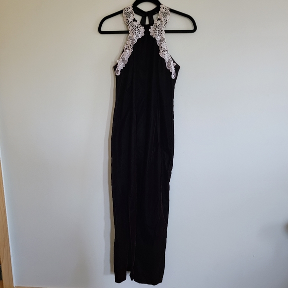 navy blue dress for baby girl Vintage High Squareneck 90s Dress main image 0